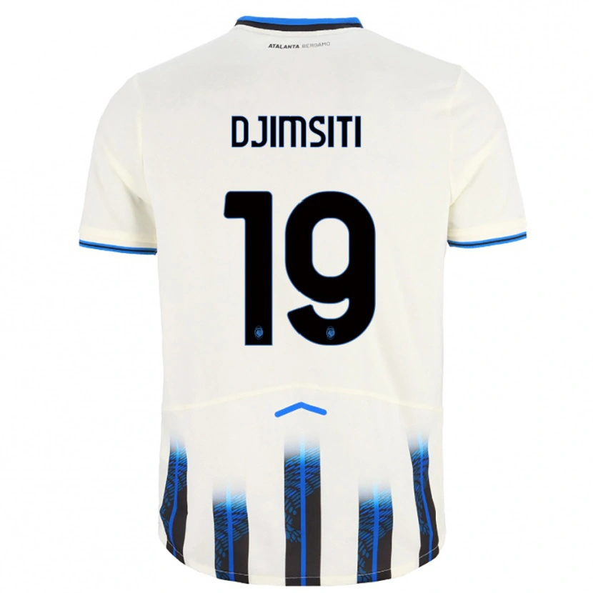 Danxenキッズベラト・ジムシティ#19ホワイト ブルーアウェイシャツ2025/26ジャージーユニフォーム