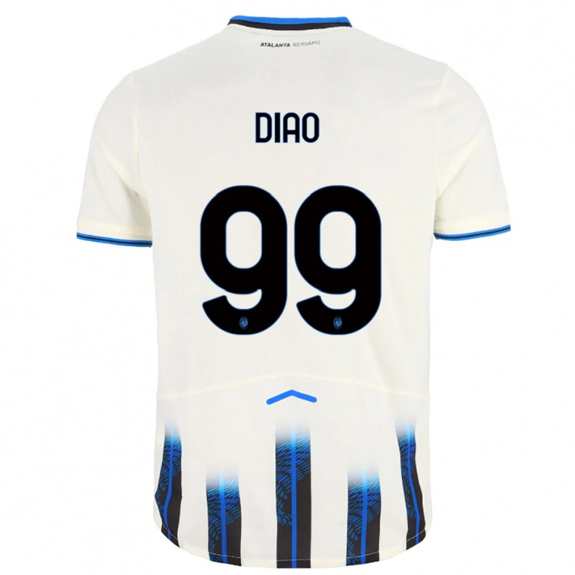 Danxenキッズシマンディアオ#99ホワイト ブルーアウェイシャツ2025/26ジャージーユニフォーム