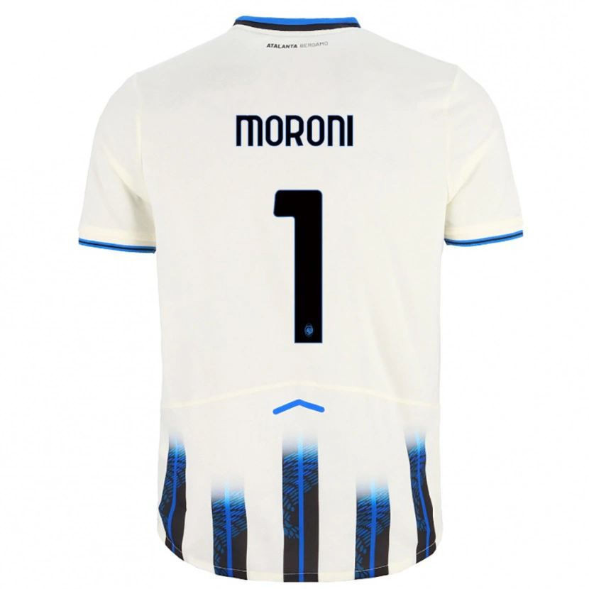 DanxenキッズTommaso Moroni#1ホワイト ブルーアウェイシャツ2025/26ジャージーユニフォーム