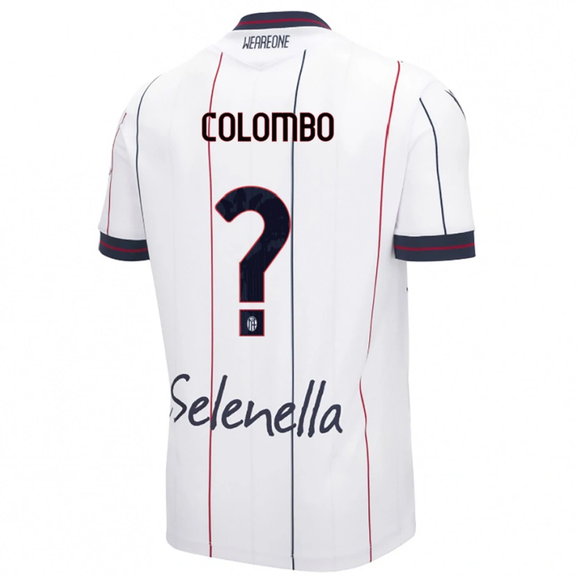 DanxenキッズValentina Colombo#0ホワイト ロイヤルブルーアウェイシャツ2025/26ジャージーユニフォーム