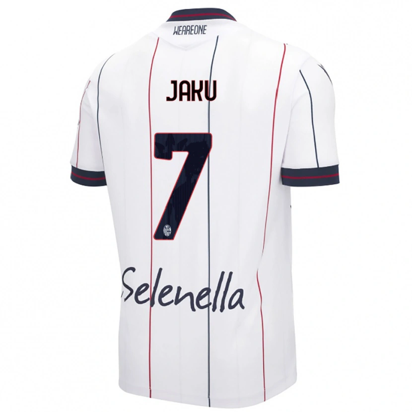DanxenキッズJordi Jaku#7ホワイト ロイヤルブルーアウェイシャツ2025/26ジャージーユニフォーム