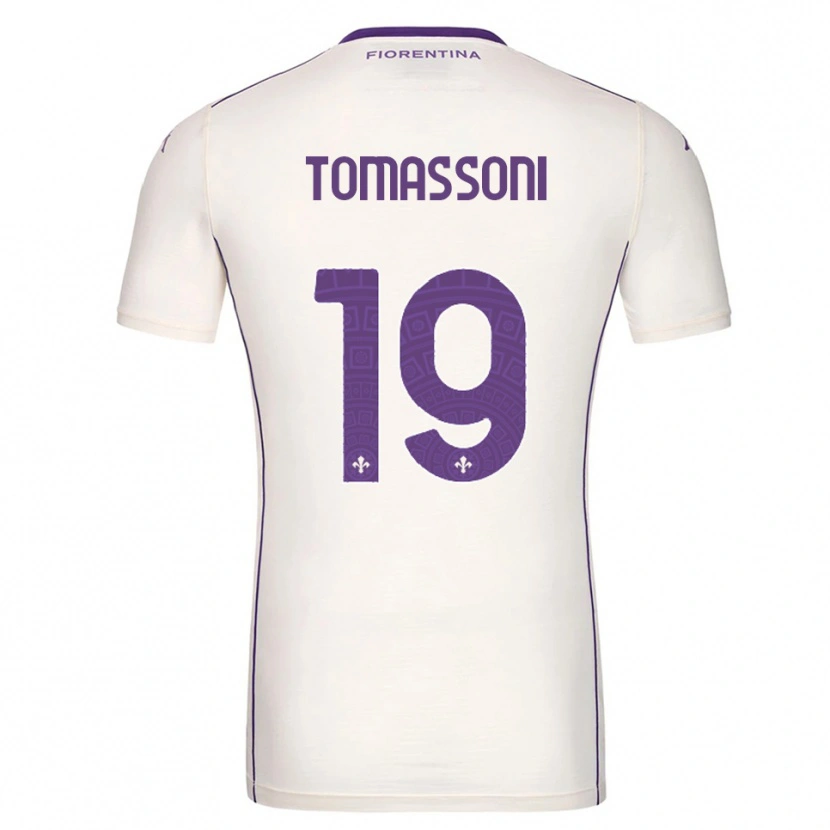 DanxenキッズEmma Tomassoni#19ホワイト パープル レッドアウェイシャツ2025/26ジャージーユニフォーム