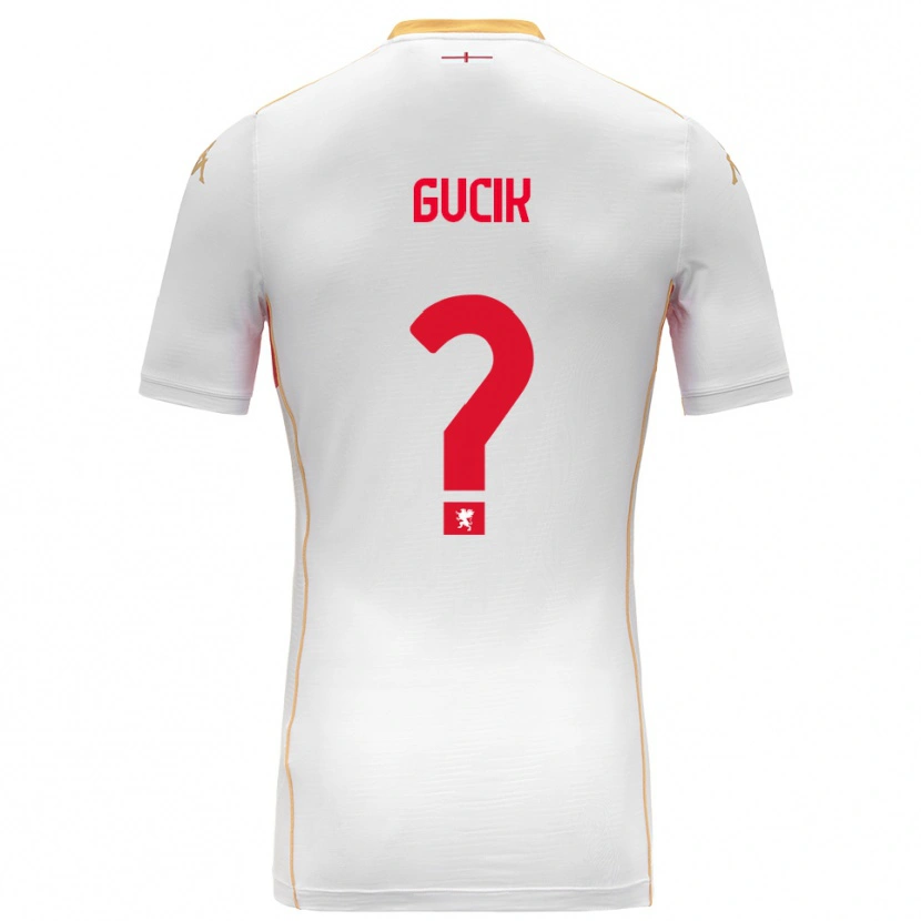 DanxenキッズNicolas Gucik#0ホワイト レッドアウェイシャツ2025/26ジャージーユニフォーム