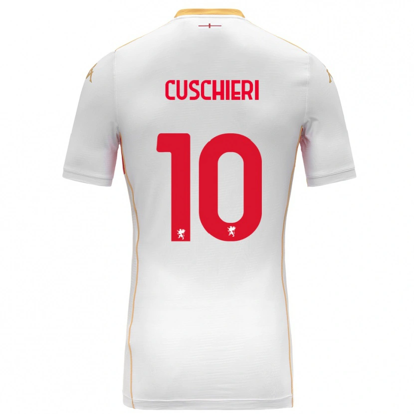 DanxenキッズRachel Cuschieri#10ホワイト レッドアウェイシャツ2025/26ジャージーユニフォーム