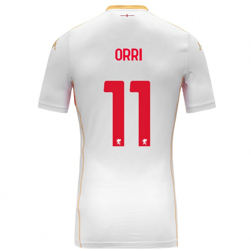 DanxenキッズÁgúst Orri Thorsteinsson#11ホワイト レッドアウェイシャツ2025/26ジャージーユニフォーム