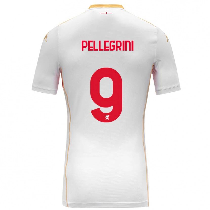 DanxenキッズFernando Pellegrini#9ホワイト レッドアウェイシャツ2025/26ジャージーユニフォーム