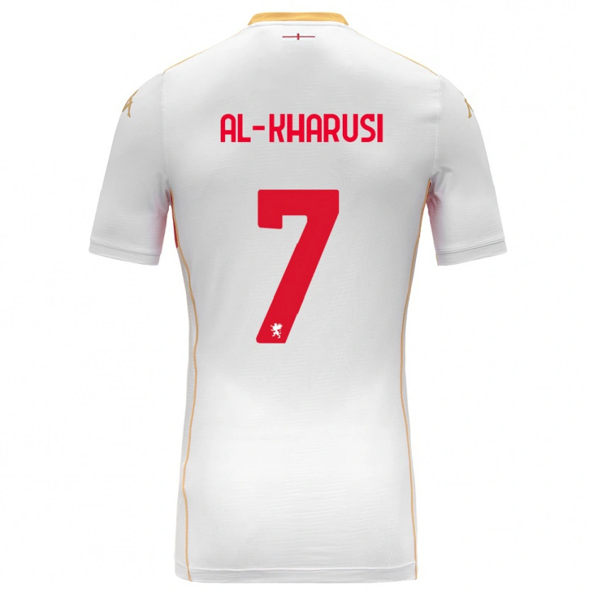 DanxenキッズSuhayb Al-Kharusi#7ホワイト レッドアウェイシャツ2025/26ジャージーユニフォーム
