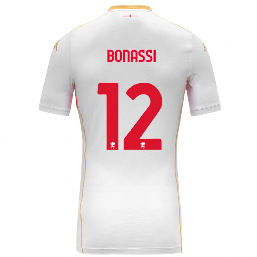 DanxenキッズLorenzo Bonassi#12ホワイト レッドアウェイシャツ2025/26ジャージーユニフォーム