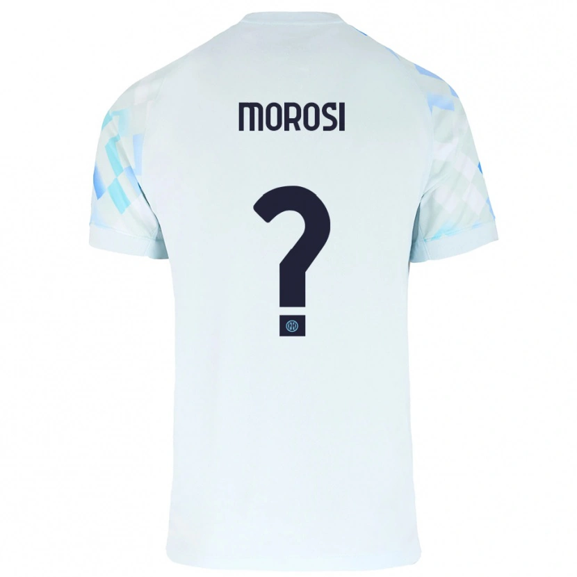 DanxenキッズCesare Morosi#0ホワイト ブルーアウェイシャツ2025/26ジャージーユニフォーム