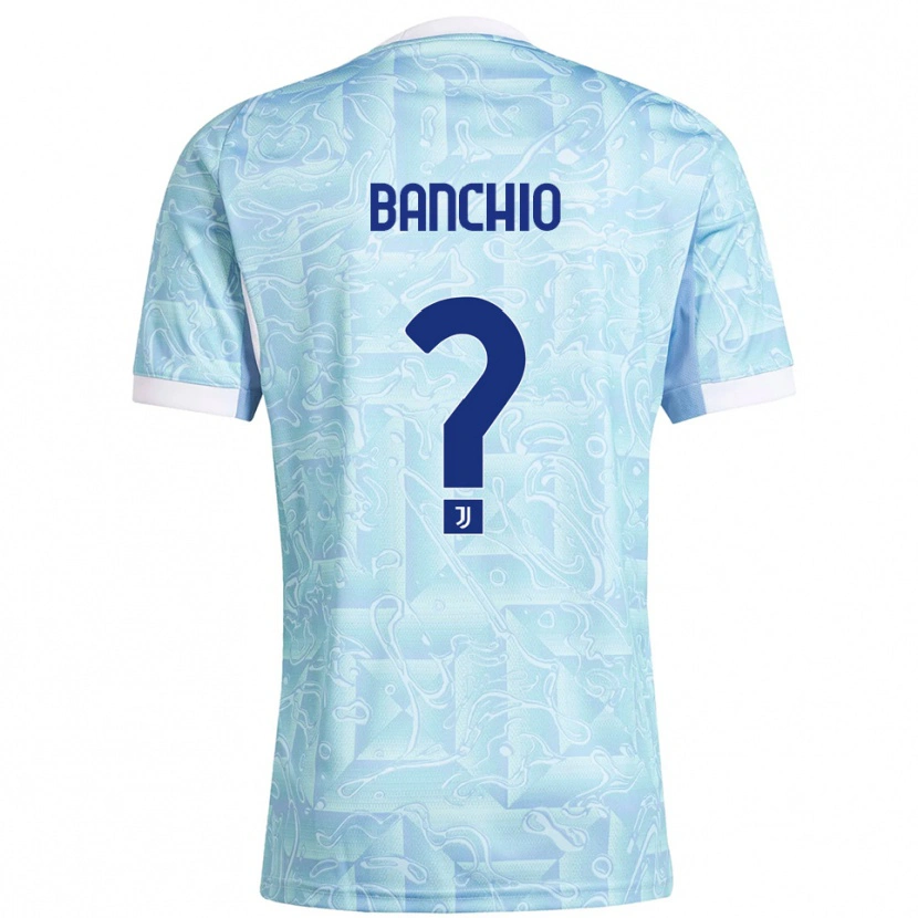 DanxenキッズGianluca Banchio#0スカイブルー イエローアウェイシャツ2025/26ジャージーユニフォーム