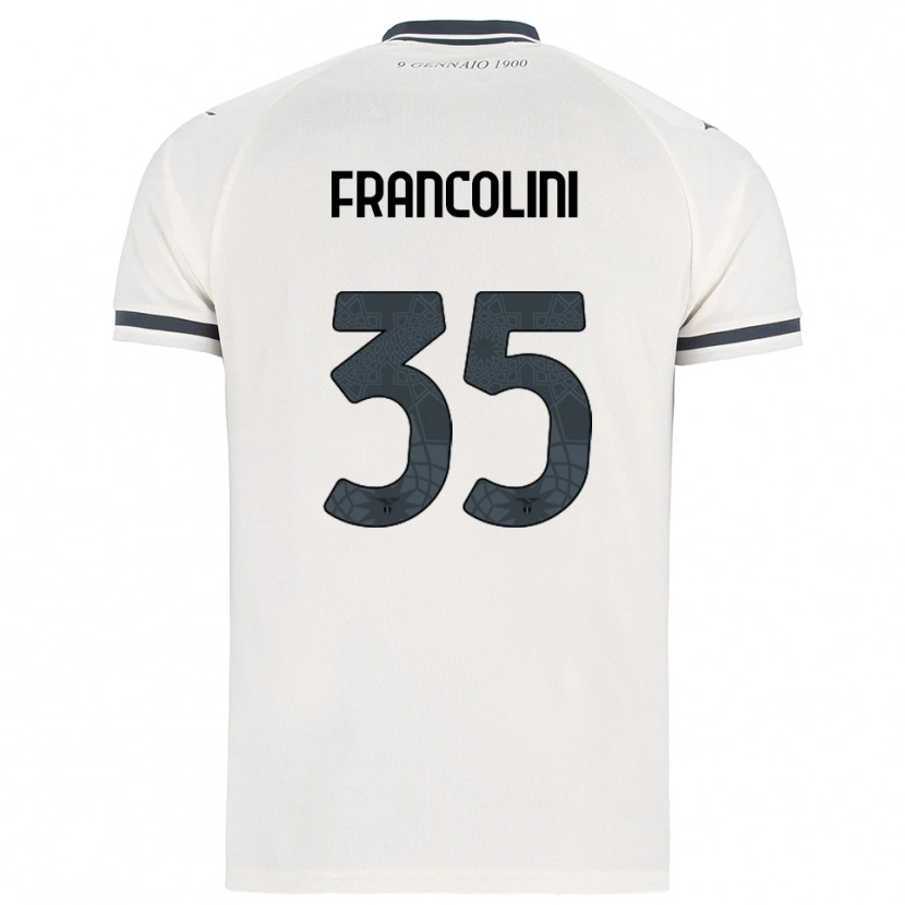 Danxenキッズアリス・フランコリーニ#35ホワイト ネイビーアウェイシャツ2025/26ジャージーユニフォーム