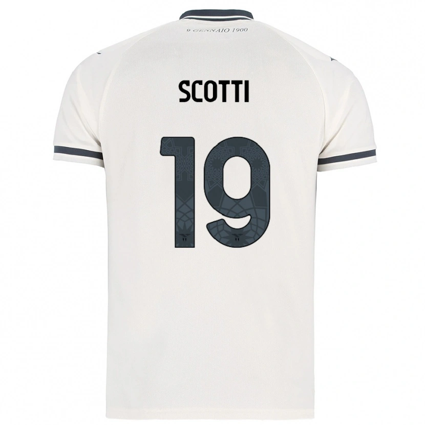 DanxenキッズAsia Scotti#19ホワイト ネイビーアウェイシャツ2025/26ジャージーユニフォーム