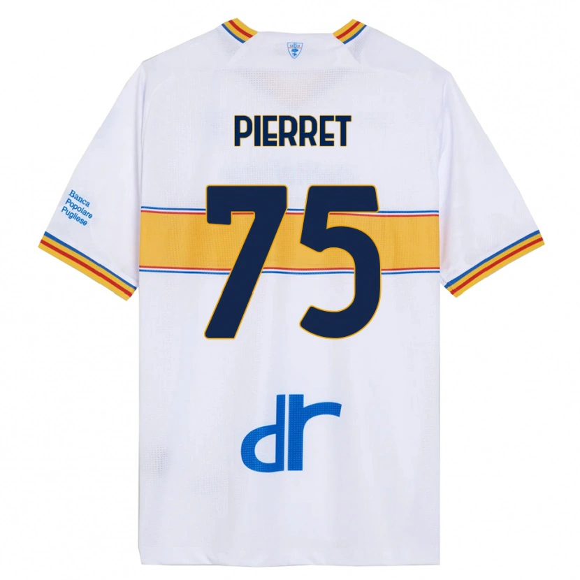DanxenキッズBalthazar Pierret#75ホワイト イエローアウェイシャツ2025/26ジャージーユニフォーム