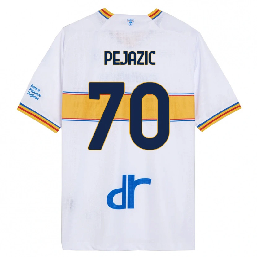 DanxenキッズMario Pejazic#70ホワイト イエローアウェイシャツ2025/26ジャージーユニフォーム
