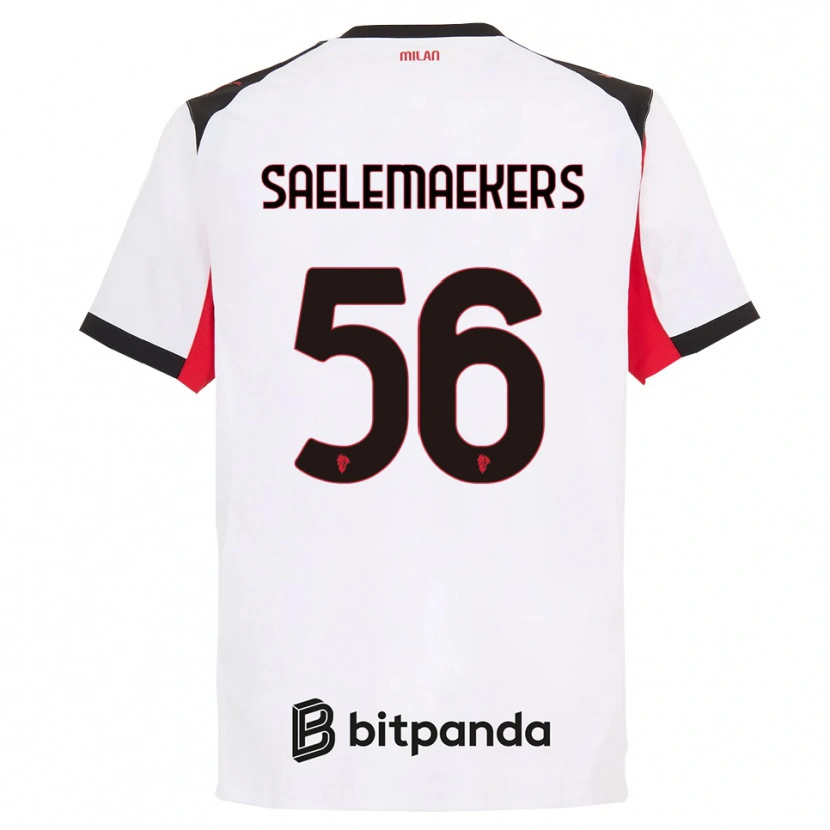 Danxenキッズアレクシス・サレマーカーズ#56ホワイト ブラックアウェイシャツ2025/26ジャージーユニフォーム
