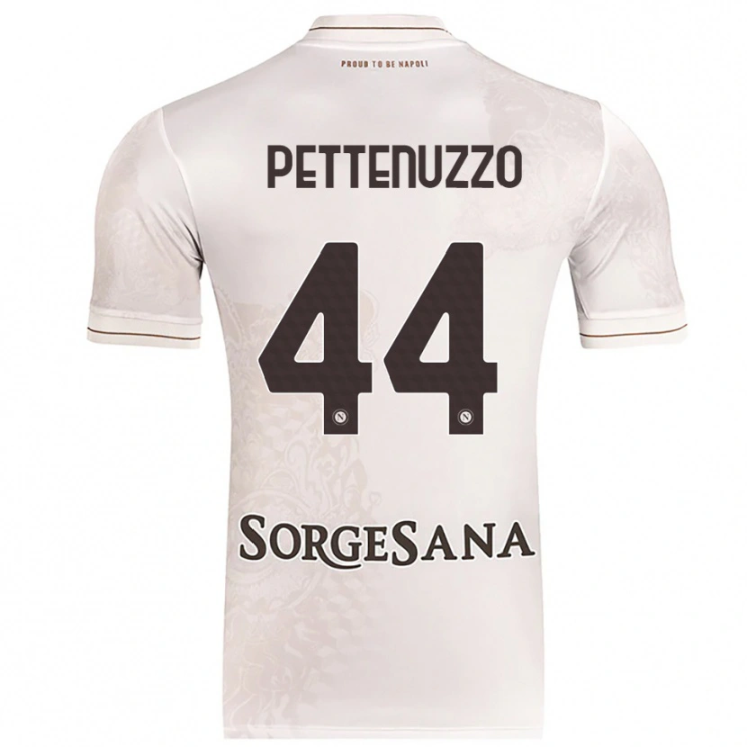 DanxenキッズTecla Pettenuzzo#44シャンパン ブラウンアウェイシャツ2025/26ジャージーユニフォーム