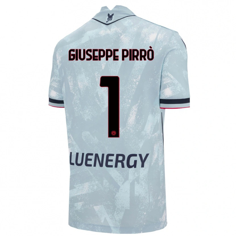 DanxenキッズMarco Giuseppe Pirrò#1ライトブルー ブラックアウェイシャツ2025/26ジャージーユニフォーム