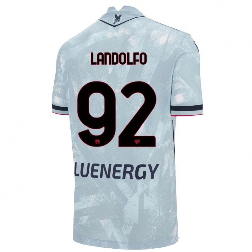 DanxenキッズTommaso Landolfo#92ライトブルー ブラックアウェイシャツ2025/26ジャージーユニフォーム