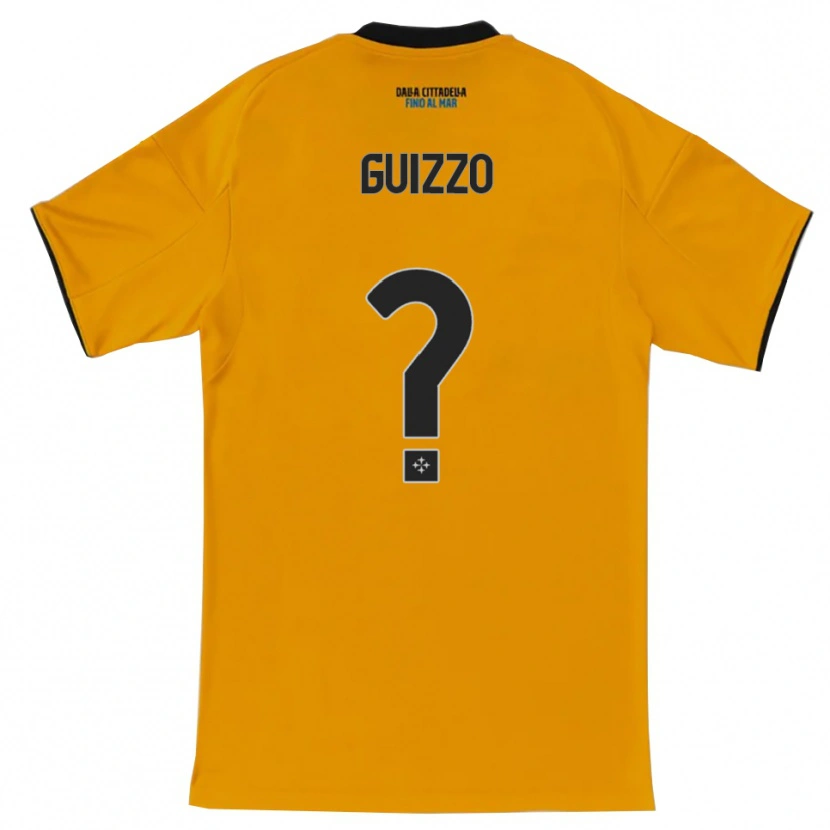 DanxenキッズTommaso Guizzo#0オレンジ ブルーアウェイシャツ2025/26ジャージーユニフォーム