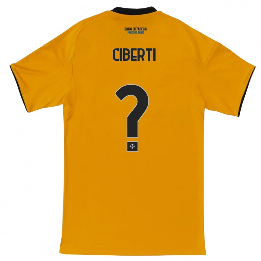 DanxenキッズMartino Ciberti#0オレンジ ブルーアウェイシャツ2025/26ジャージーユニフォーム