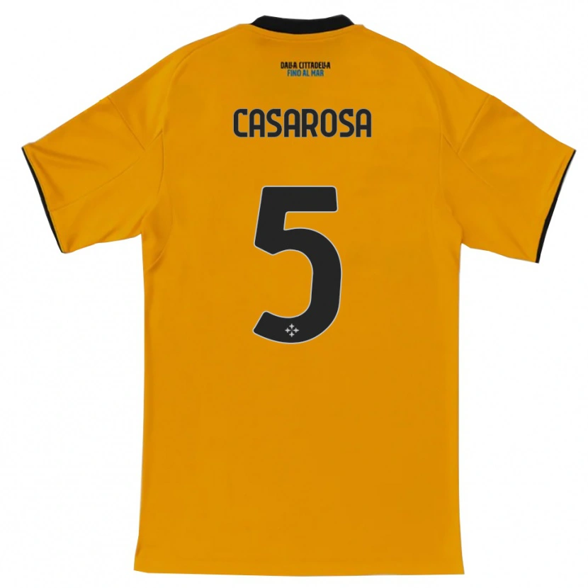 DanxenキッズMatias Casarosa#5オレンジ ブルーアウェイシャツ2025/26ジャージーユニフォーム