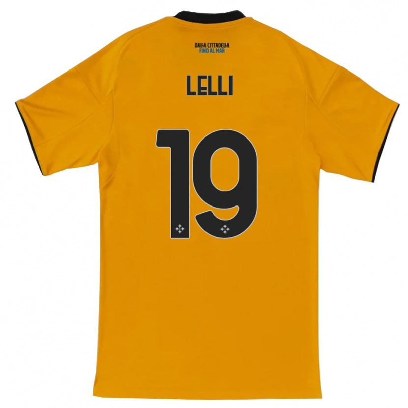 DanxenキッズRoberto Lelli#19オレンジ ブルーアウェイシャツ2025/26ジャージーユニフォーム