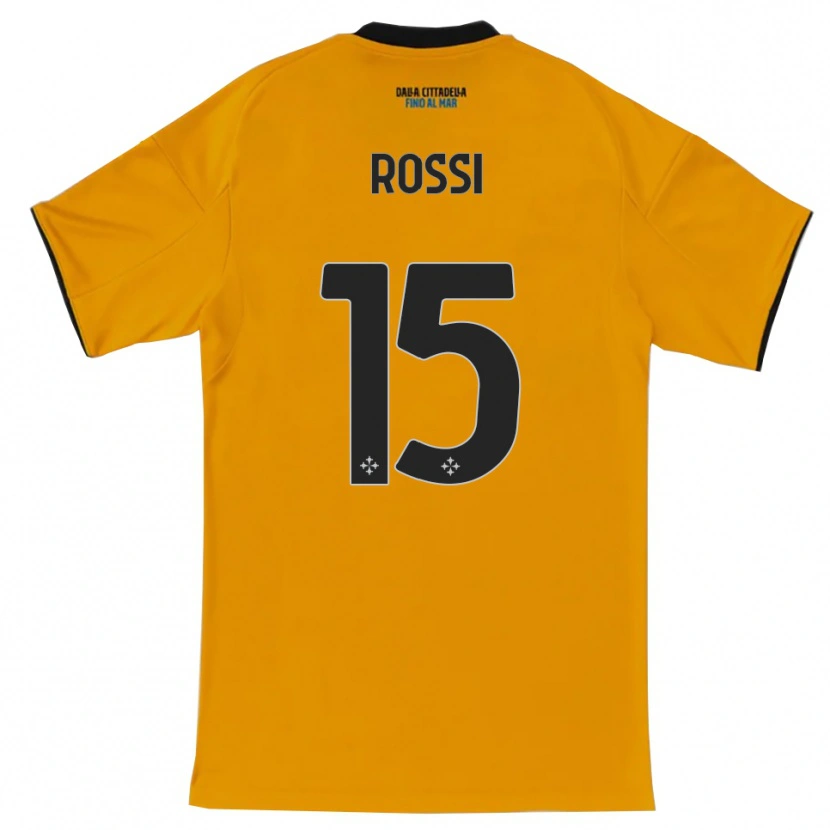 DanxenキッズJacopo Rossi#15オレンジ ブルーアウェイシャツ2025/26ジャージーユニフォーム