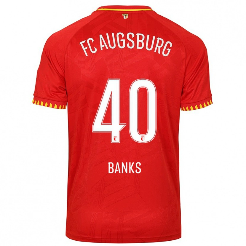 DanxenキッズNoahkai Banks#40レッド イエローアウェイシャツ2025/26ジャージーユニフォーム