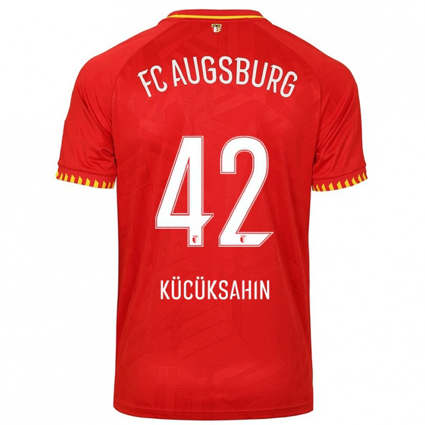 DanxenキッズMahmut Kücüksahin#42レッド イエローアウェイシャツ2025/26ジャージーユニフォーム