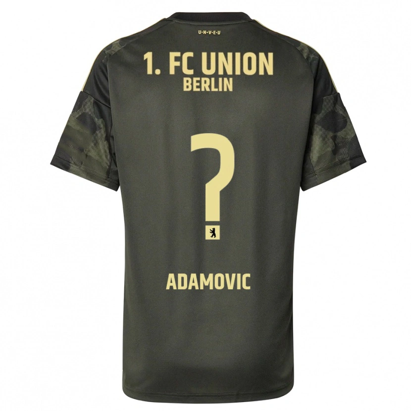 DanxenキッズLevin Adamovic#0ダークグリーン ブラックアウェイシャツ2025/26ジャージーユニフォーム