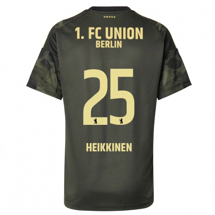 Danxenキッズアイダ・ヘイッキネン#25ダークグリーン ブラックアウェイシャツ2025/26ジャージーユニフォーム