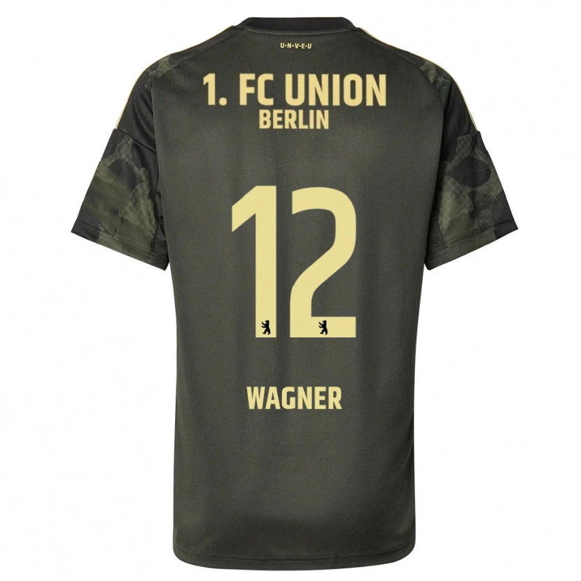 DanxenキッズMelanie Wagner#12ダークグリーン ブラックアウェイシャツ2025/26ジャージーユニフォーム