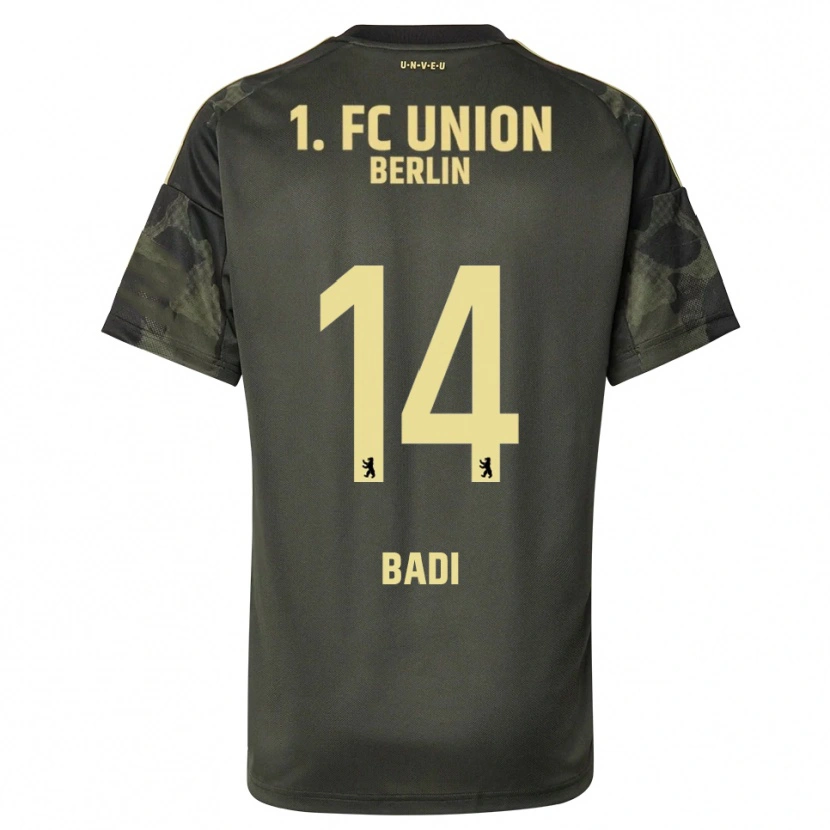 DanxenキッズElias Badi#14ダークグリーン ブラックアウェイシャツ2025/26ジャージーユニフォーム
