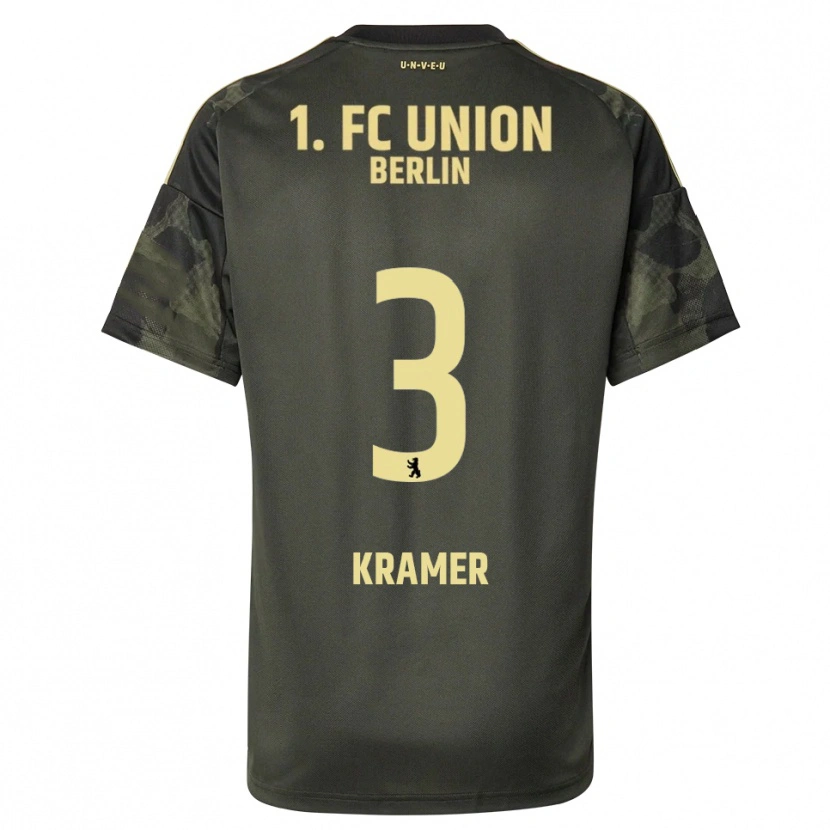DanxenキッズCarlos Kramer#3ダークグリーン ブラックアウェイシャツ2025/26ジャージーユニフォーム