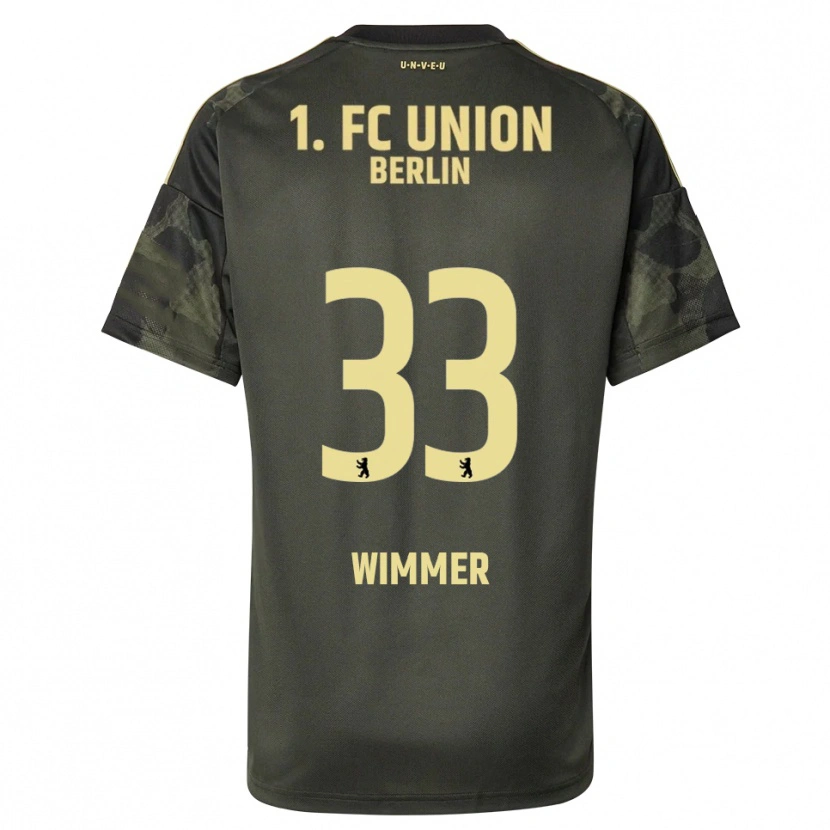 DanxenキッズPauline Wimmer#33ダークグリーン ブラックアウェイシャツ2025/26ジャージーユニフォーム