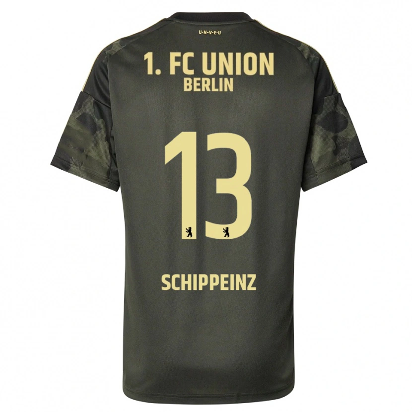 DanxenキッズMark Schippeinz#13ダークグリーン ブラックアウェイシャツ2025/26ジャージーユニフォーム
