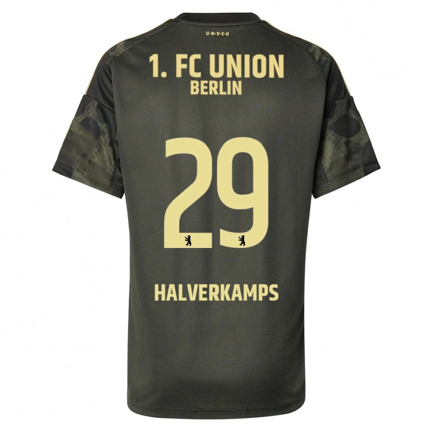DanxenキッズAntonia Halverkamps#29ダークグリーン ブラックアウェイシャツ2025/26ジャージーユニフォーム