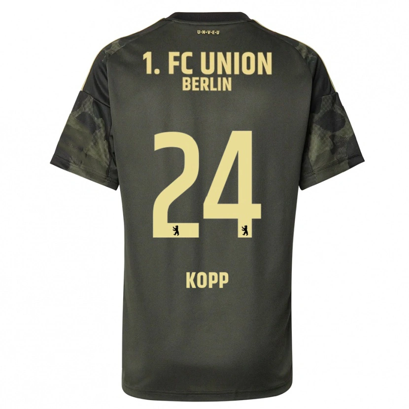 DanxenキッズMarvin Kopp#24ダークグリーン ブラックアウェイシャツ2025/26ジャージーユニフォーム