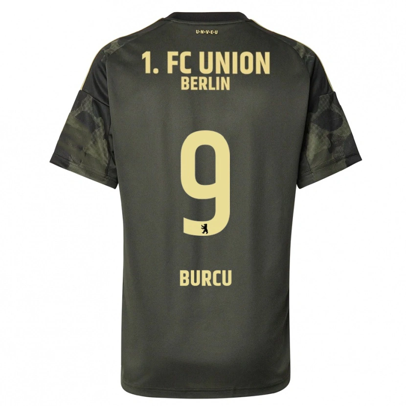 DanxenキッズLivan Burcu#9ダークグリーン ブラックアウェイシャツ2025/26ジャージーユニフォーム