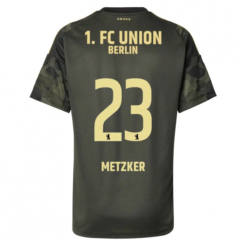 DanxenキッズPia Metzker#23ダークグリーン ブラックアウェイシャツ2025/26ジャージーユニフォーム