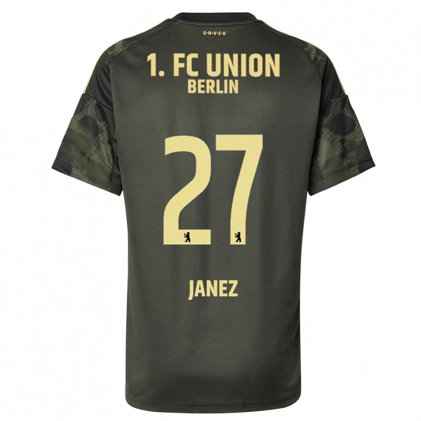 Danxenキッズコリーナ・ヤネス#27ダークグリーン ブラックアウェイシャツ2025/26ジャージーユニフォーム