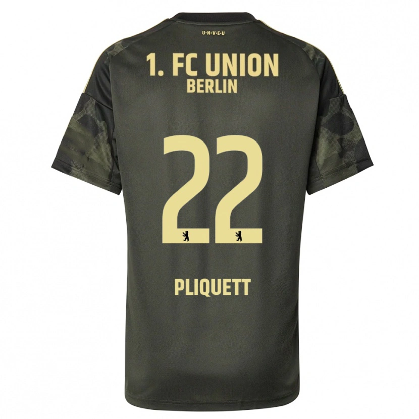 DanxenキッズBruno Pliquett#22ダークグリーン ブラックアウェイシャツ2025/26ジャージーユニフォーム