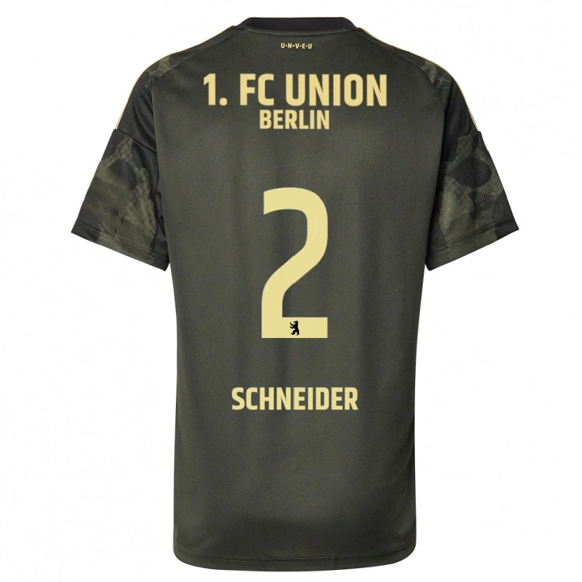 DanxenキッズTomke Schneider#2ダークグリーン ブラックアウェイシャツ2025/26ジャージーユニフォーム