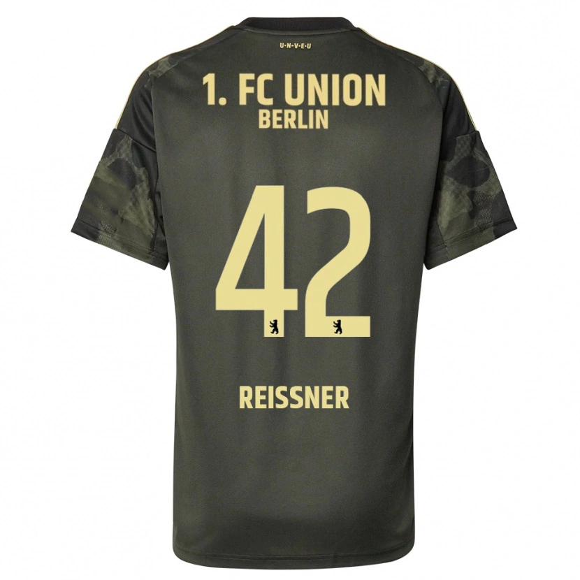 DanxenキッズNaika Reissner#42ダークグリーン ブラックアウェイシャツ2025/26ジャージーユニフォーム