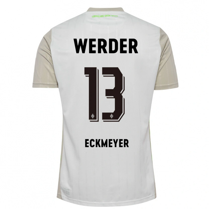 Danxenキッズサーク・エックマイヤー#13ホワイト ブラックアウェイシャツ2025/26ジャージーユニフォーム