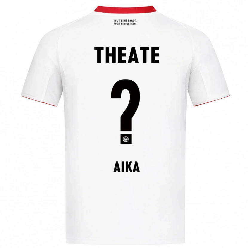 DanxenキッズIsrael Aika#0ホワイト レッドアウェイシャツ2025/26ジャージーユニフォーム
