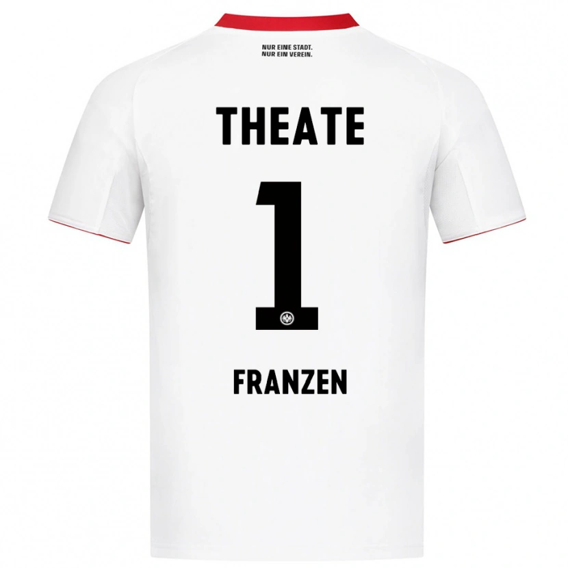 Danxenキッズマーロン・フランゼン#1ホワイト レッドアウェイシャツ2025/26ジャージーユニフォーム