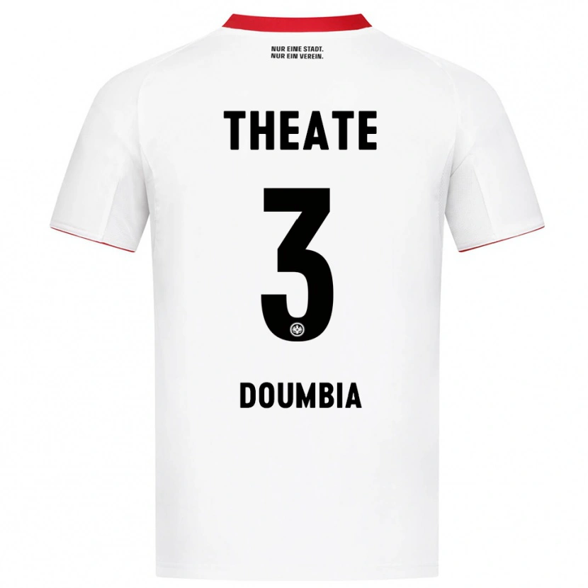 Danxenキッズフセニー・ドゥンビア#3ホワイト レッドアウェイシャツ2025/26ジャージーユニフォーム