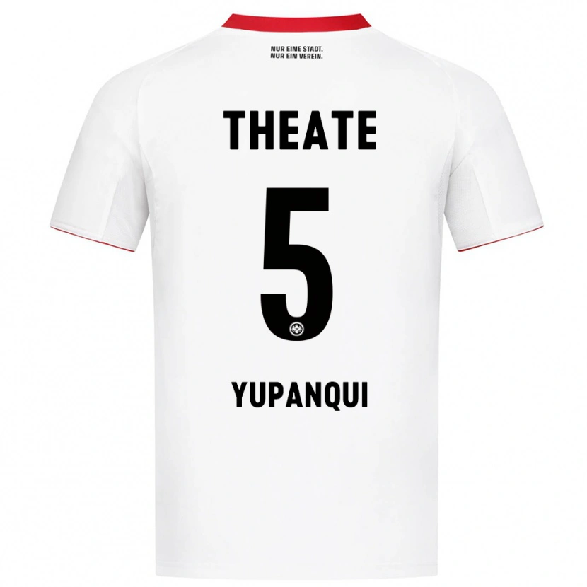 Danxenキッズフィリップ・パトリック・エイゼル・ユパンキ#5ホワイト レッドアウェイシャツ2025/26ジャージーユニフォーム