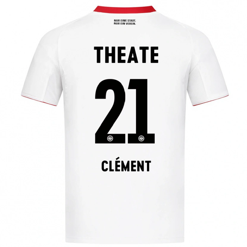 DanxenキッズNoah Clément#21ホワイト レッドアウェイシャツ2025/26ジャージーユニフォーム